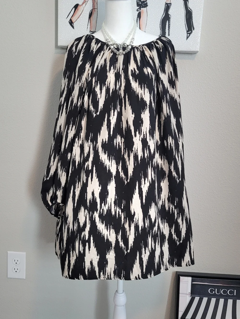 H & M Printed Viscose Tunic Dress